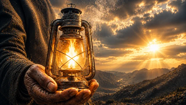 Willpower: a scene from As a Man Thinketh