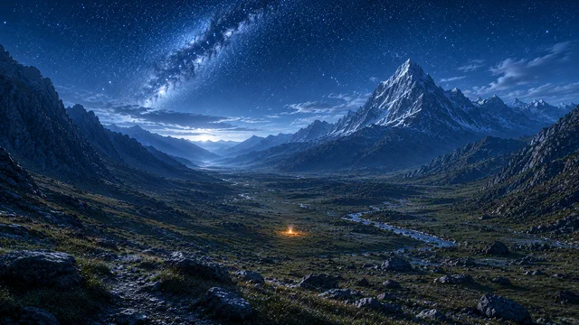 The Valley at Night: a scene from What Seneca Knew About Comfort (That We Forgot)