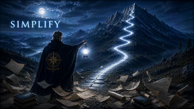 Simplify: a scene from Occams Razor Parable